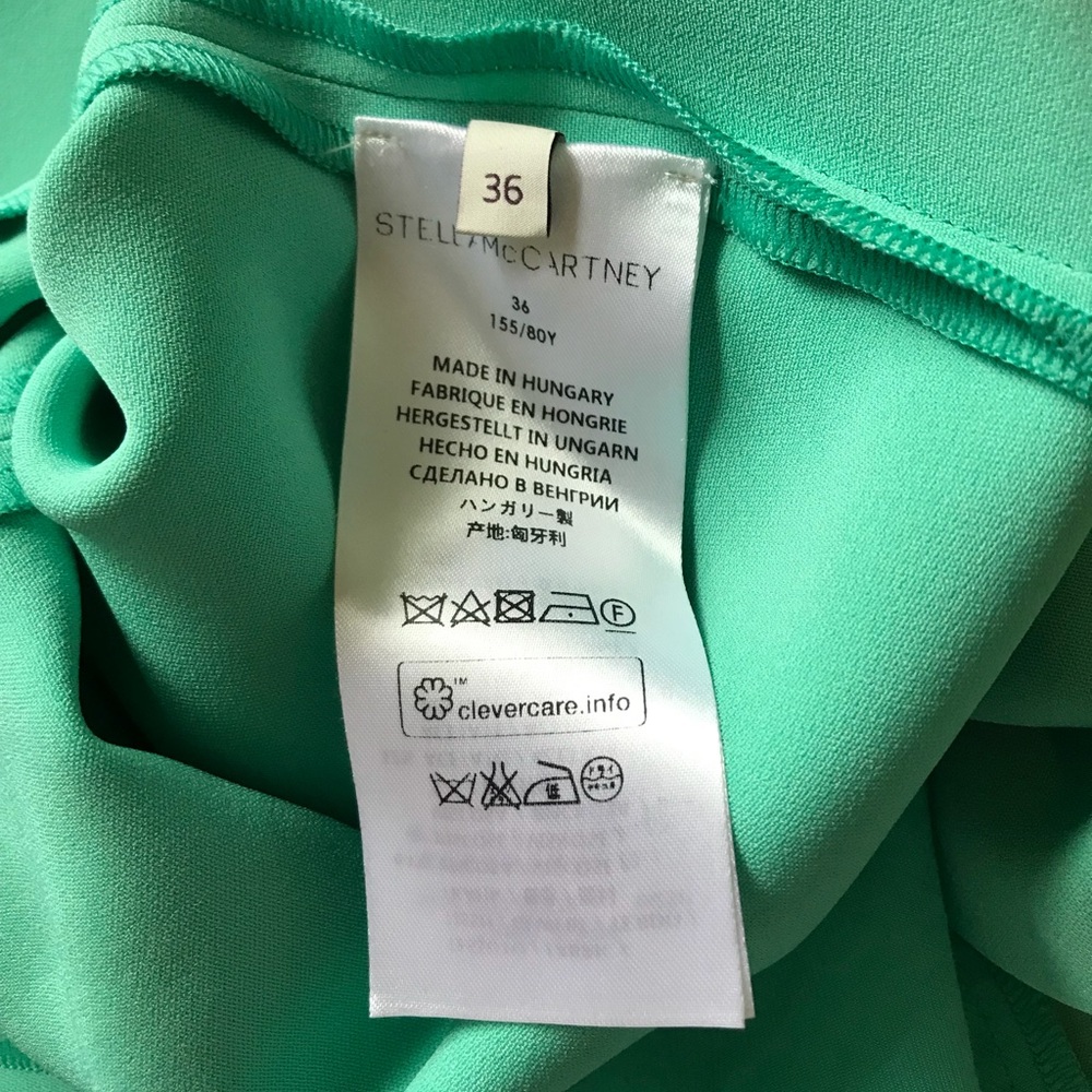 Stella McCartney Mint Green V-Neck Dress - Picture 10 of 16